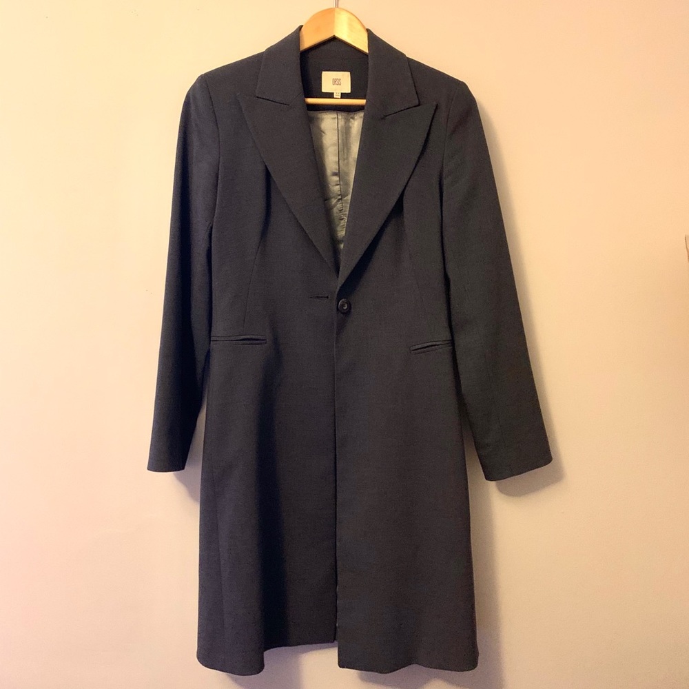 Oasis Long Gray Blazer/Jacket